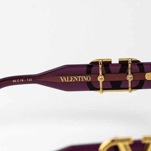 Valentino Women Sunglasses Crystal Purple Grey Cat Eye V - DUE VLS-103D-50 main image 10